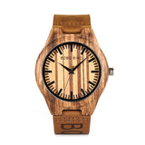BOBO BIRD WO30 Classic Zebra Wooden Watch