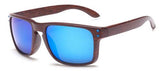 Long Keeper Hot Fashion Wood Sunglasses Men Reflective Sun Glasses Square Eyewear