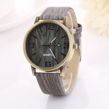 Wood Grain Watches Fashion Quartz Watch Wristwatch for Men ReMa8