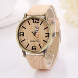 Wood Grain Watches Fashion Quartz Watch Wristwatch for Men ReMa8