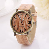Wood Grain Watches Fashion Quartz Watch Wristwatch for Men ReMa8