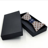 RBOCOTT Fashion Handmade Wooden Bow Tie Vintage Floral Wooden Bowtie