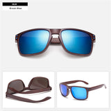 YOOSKE Fashion Sunglasses Wood Grain Sun Rivets Sunglass