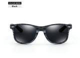 YOOSKE Vintage Wood Grain Sun Glasses Women Sunglasses Rice