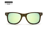 YOOSKE Vintage Wood Grain Sun Glasses Women Sunglasses Rice