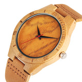 Men Brown Genuine Leather Band Wrist Watch