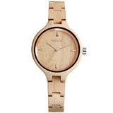 Skone Women's Wood Watches Environmentally Friendly Quartz Clock Ladies