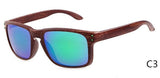 Resemble Wood Sunglasses Men Sport Sun Glasses Reflective Eyewear Wooden