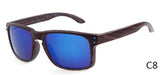 Resemble Wood Sunglasses Men Sport Sun Glasses Reflective Eyewear Wooden