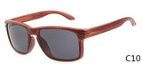 Resemble Wood Sunglasses Men Sport Sun Glasses Reflective Eyewear Wooden