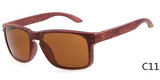 Resemble Wood Sunglasses Men Sport Sun Glasses Reflective Eyewear Wooden