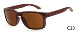 Resemble Wood Sunglasses Men Sport Sun Glasses Reflective Eyewear Wooden