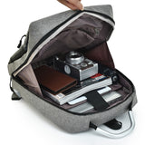 Men Canvas Backpack Laptop Anti Theft Bags For Teenager