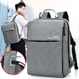 Men Canvas Backpack Laptop Anti Theft Bags For Teenager