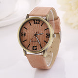 Men's Retro Wood Grain Wrist Watch