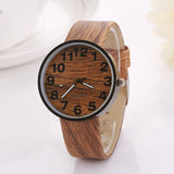 Men's Retro Wood Grain Wrist Watch