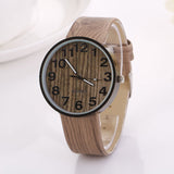 Men's Retro Wood Grain Wrist Watch