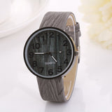 Men's Retro Wood Grain Wrist Watch