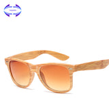 VCKA Women Brand Designer Wood Grain Sunglasses Mirror Square High Quality Sun Glasses for Women