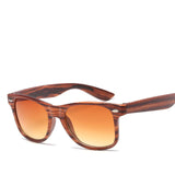 VCKA Women Brand Designer Wood Grain Sunglasses Mirror Square High Quality Sun Glasses for Women