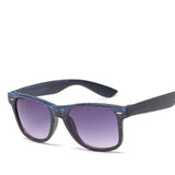VCKA Women Brand Designer Wood Grain Sunglasses Mirror Square High Quality Sun Glasses for Women