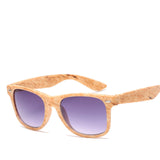 VCKA Women Brand Designer Wood Grain Sunglasses Mirror Square High Quality Sun Glasses for Women