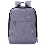 XQXA Men Backpack with USB Charging Anti Theft